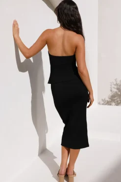 Mystic Wonders Midi Skirt Black