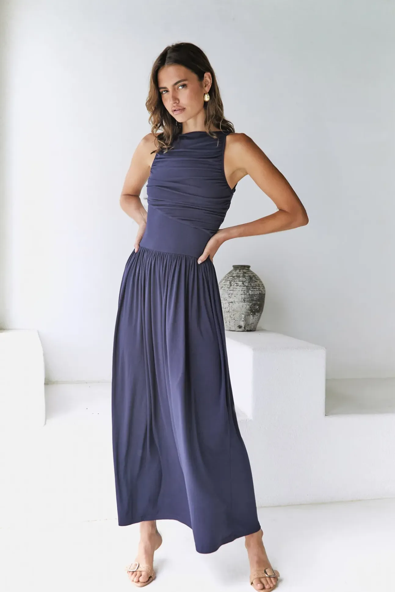 Nalla Maxi Dress Navy