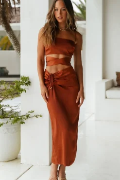 Needing You Crop Top Brown
