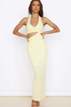 New Found Purpose Maxi Dress Yellow
