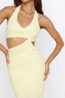 New Found Purpose Maxi Dress Yellow