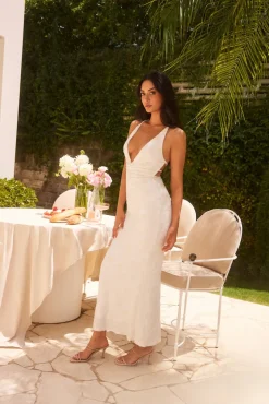 Next to me Midi Dress in Cream
