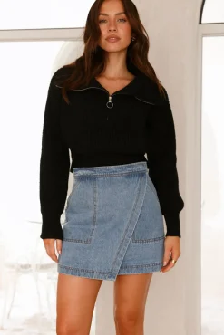 Noelle Knit Jumper Black