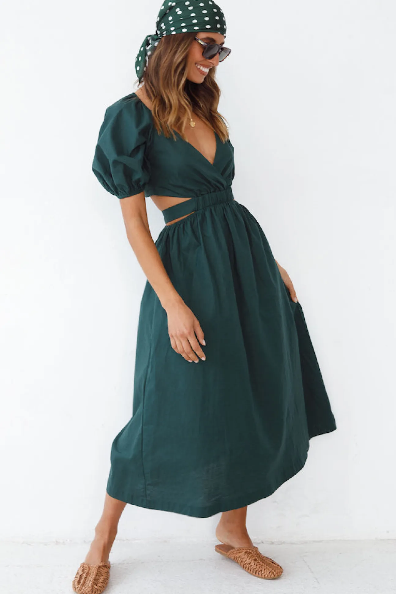 No Matter Maxi Dress Forest Green