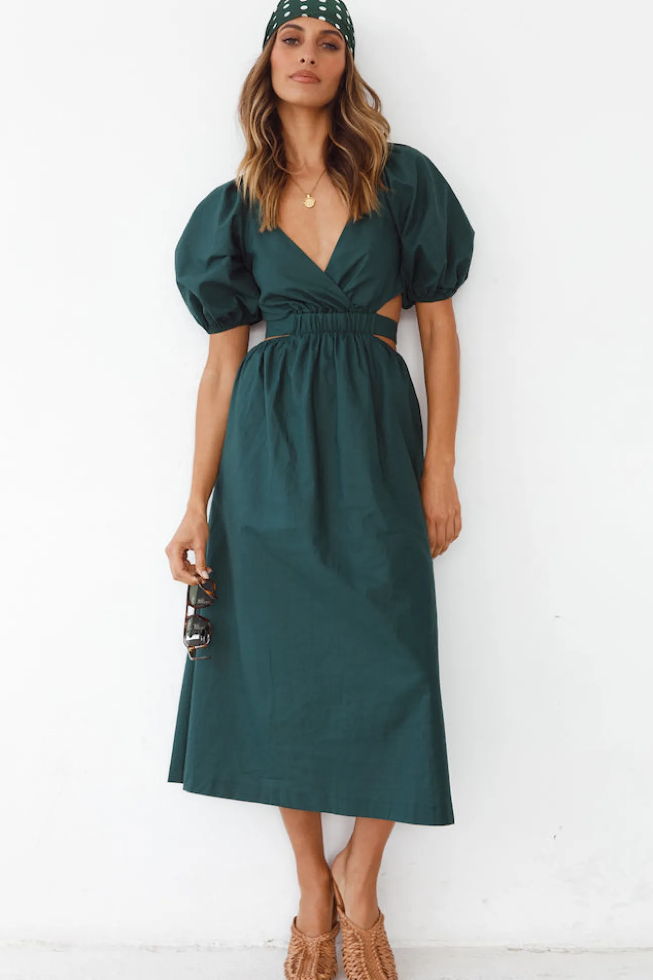 No Matter Maxi Dress Forest Green
