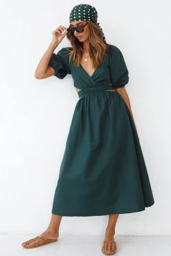 No Matter Maxi Dress Forest Green