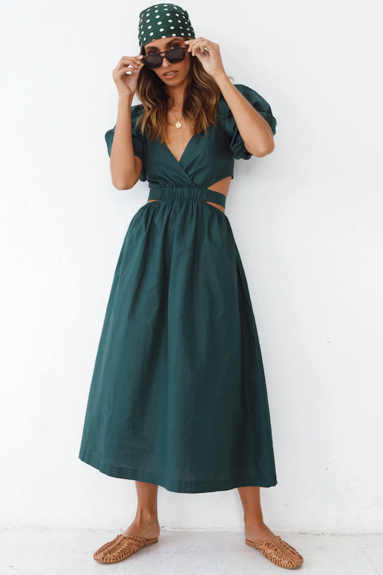 No Matter Maxi Dress Forest Green