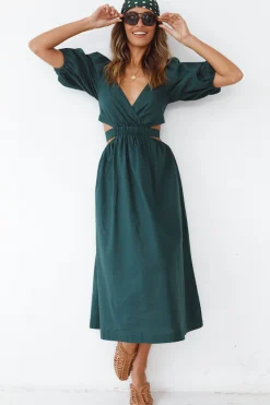 No Matter Maxi Dress Forest Green