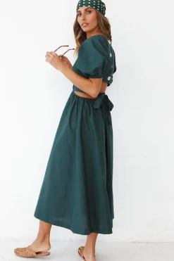 No Matter Maxi Dress Forest Green