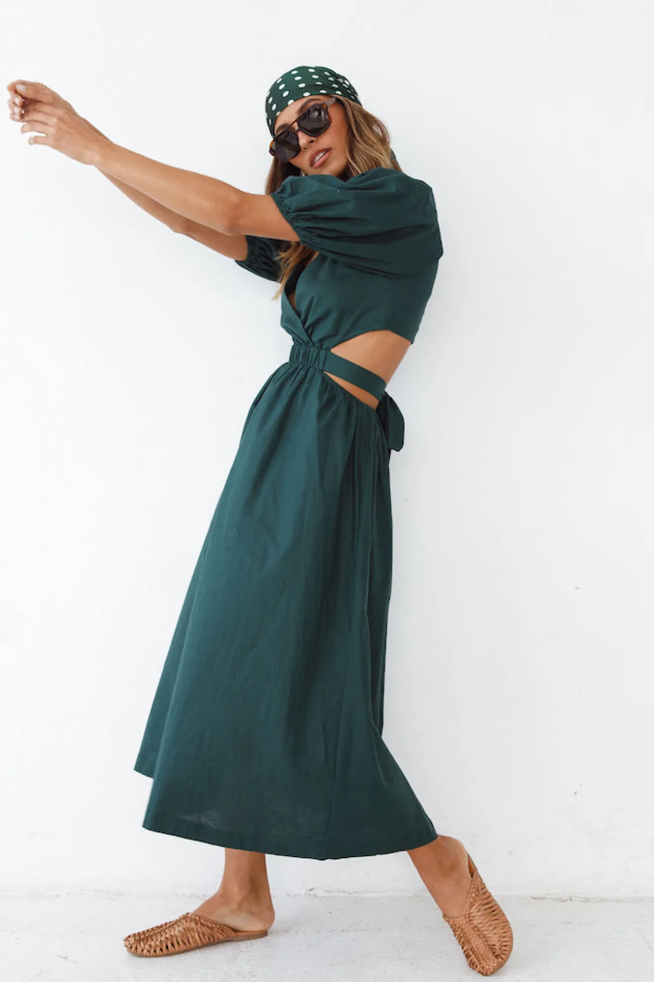 No Matter Maxi Dress Forest Green