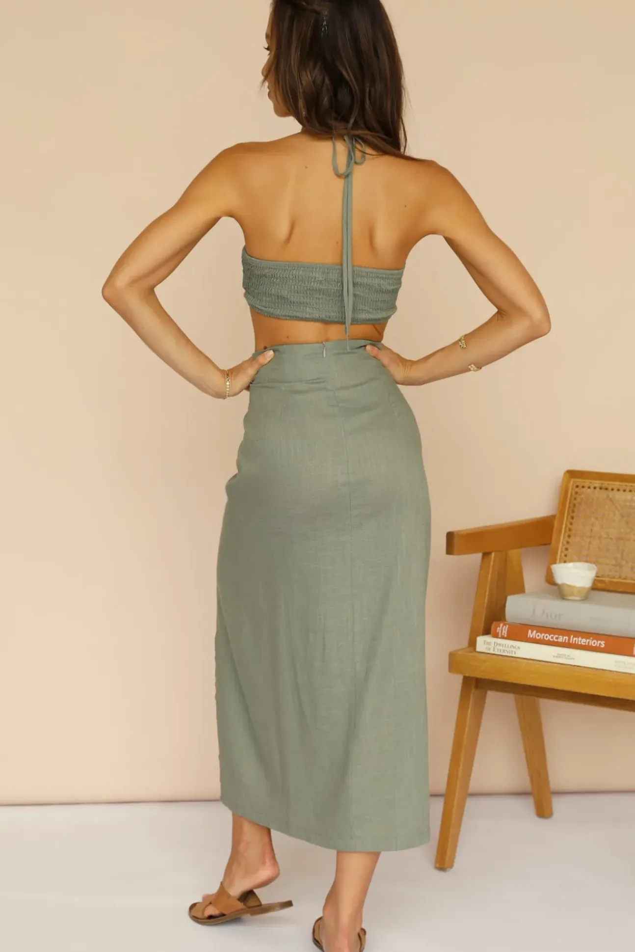 Nothing Has Changed Maxi Skirt Olive