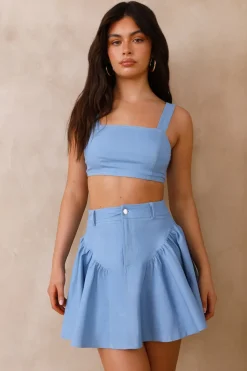 Ocean Dreamer Crop Top Blue
