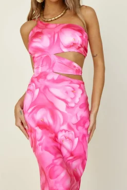 Oceans Apart Maxi Dress Pink