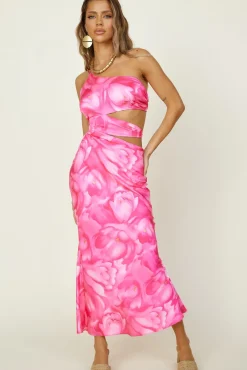 Oceans Apart Maxi Dress Pink