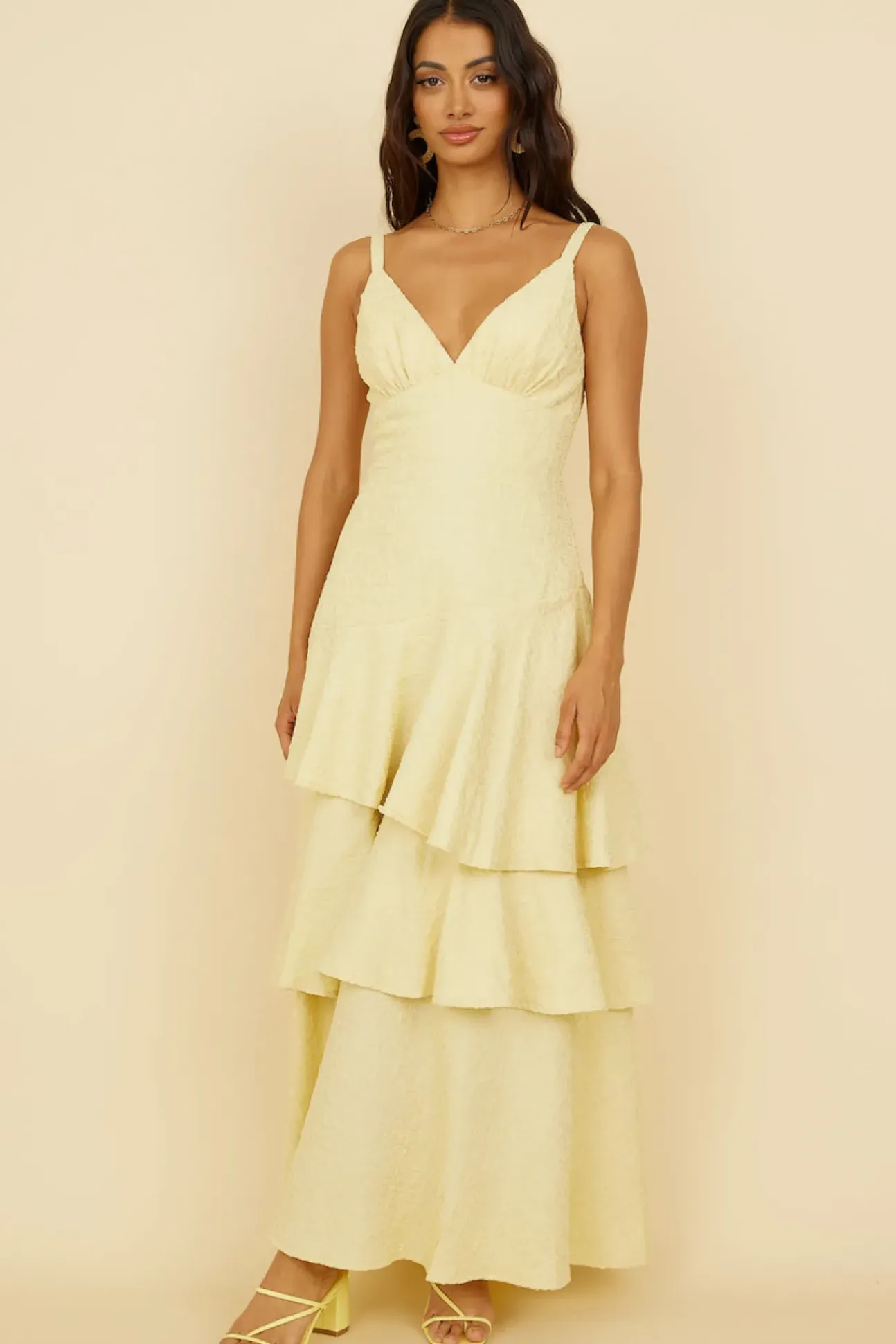 Oh Sunflower Dreams Maxi Dress Yellow
