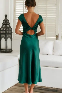 One Last Song Maxi Dress Forest Green