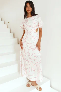 On The Move Maxi Dress Pink