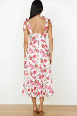 On The Roof Midi Dress Pink
