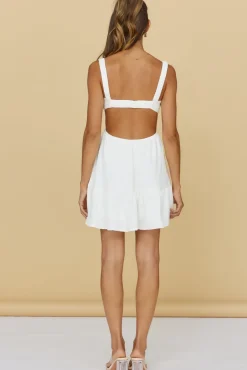 Open Conversations Dress White