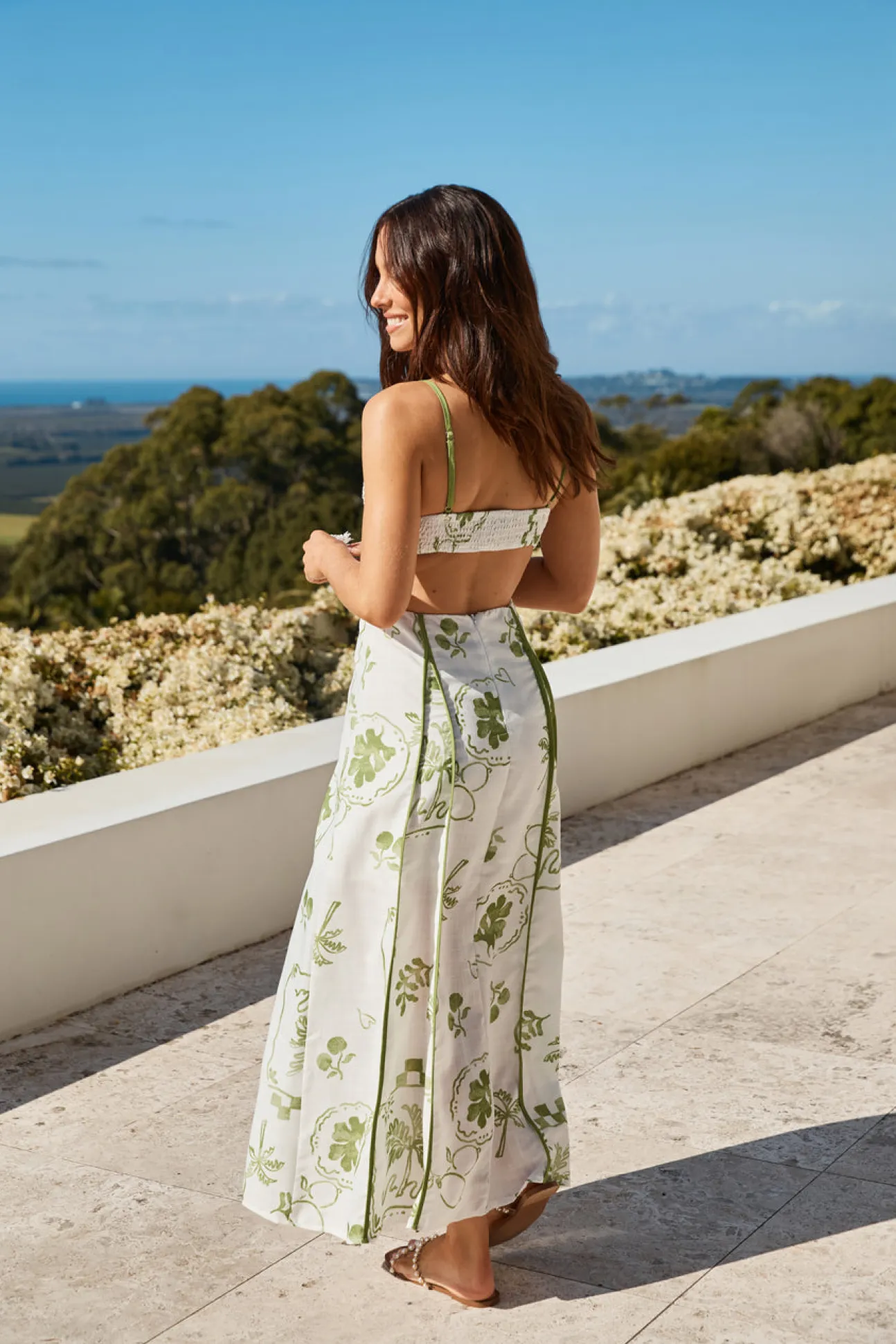 Open Doors Maxi Dress Green