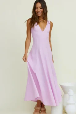 Open Meadows Maxi Dress Lilac