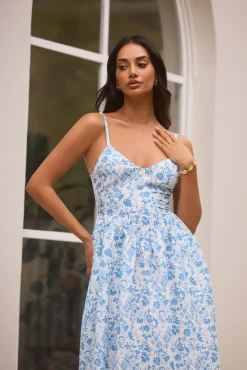 Painted Skies Maxi Dress Blue
