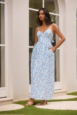 Painted Skies Maxi Dress Blue