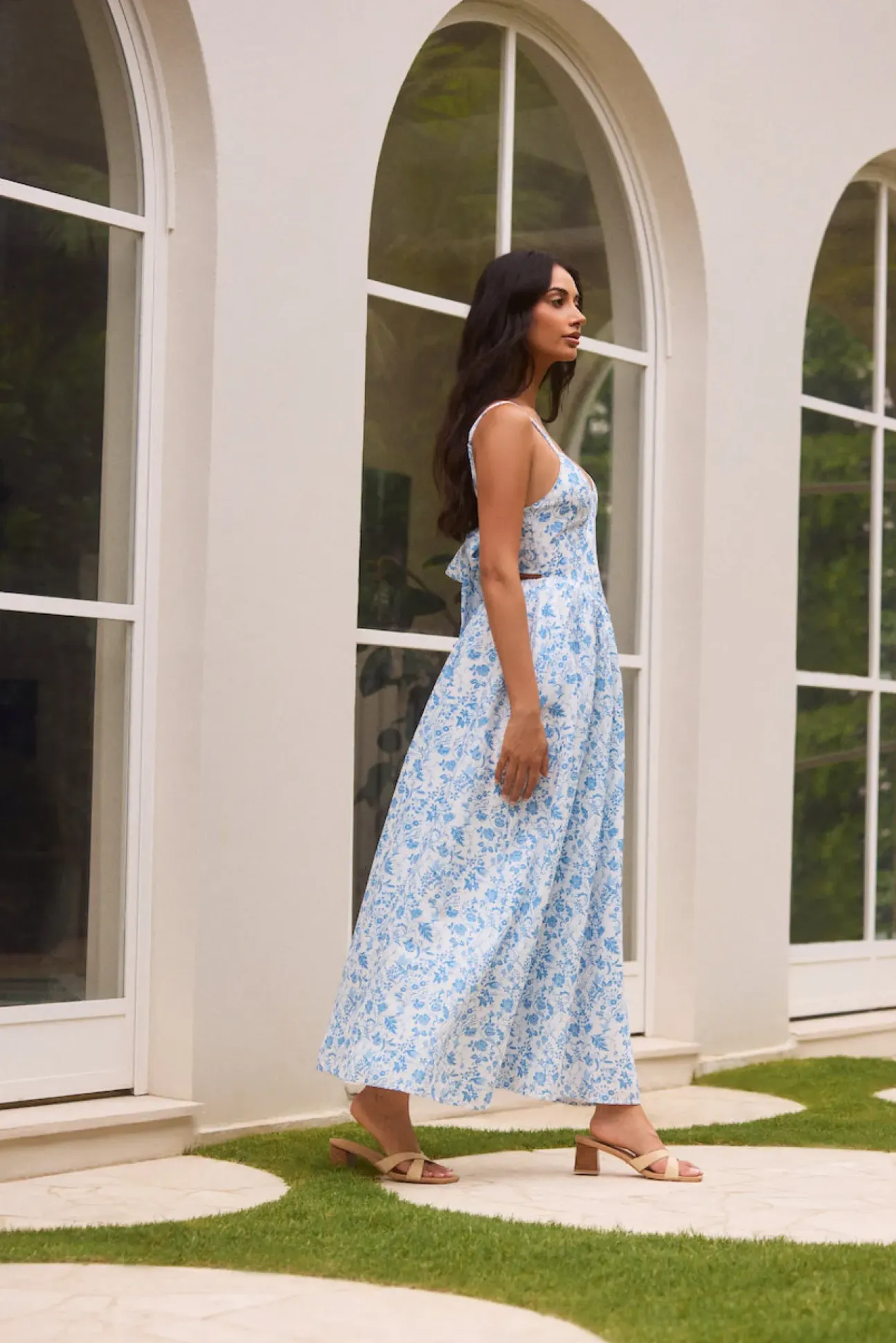 Painted Skies Maxi Dress Blue