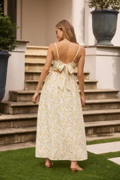 Painted Skies Maxi Dress Yellow