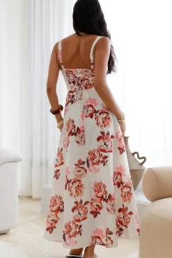 Palermo Mornings Midi Dress Cream
