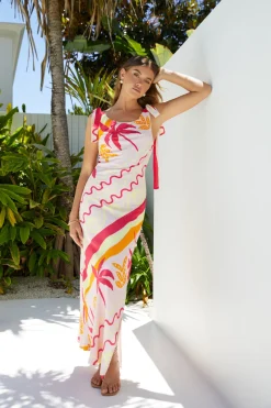 Palms of Paradise Maxi Dress Pink