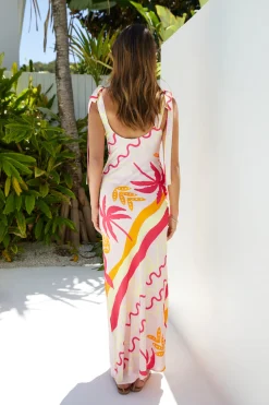 Palms of Paradise Maxi Dress Pink