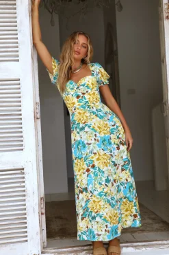 Palm Sunset Maxi Dress Multi