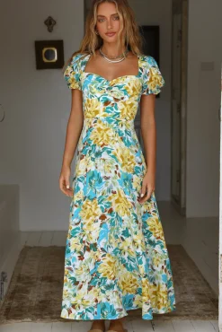 Palm Sunset Maxi Dress Multi