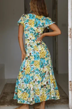Palm Sunset Maxi Dress Multi