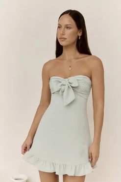 Palm Tree Dreaming Mini Dress Sage