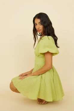 Pancakes For Two Dress Green