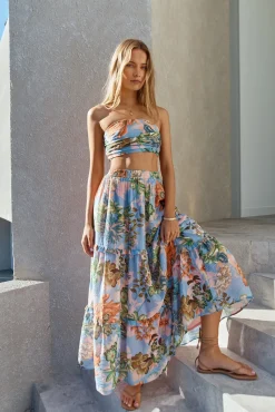 Parisian Escape Bandeau Top Floral