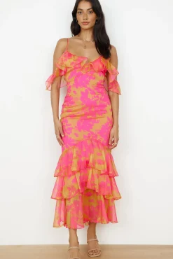 Party On Maxi Dress Pink