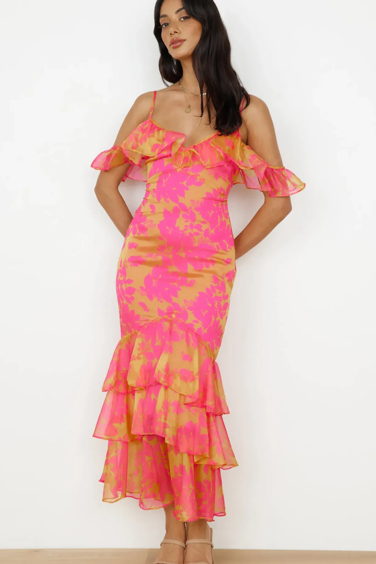 Party On Maxi Dress Pink