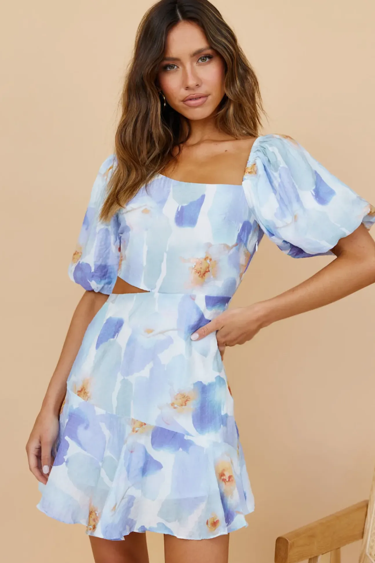 Peaceful Encounters Dress Blue