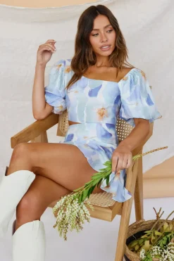Peaceful Encounters Dress Blue