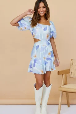 Peaceful Encounters Dress Blue