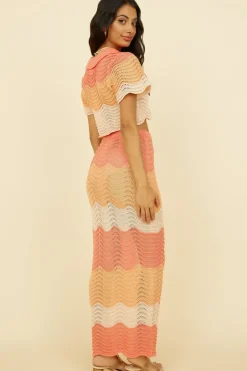 Penelope Maxi Skirt Orange