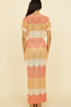 Penelope Maxi Skirt Orange
