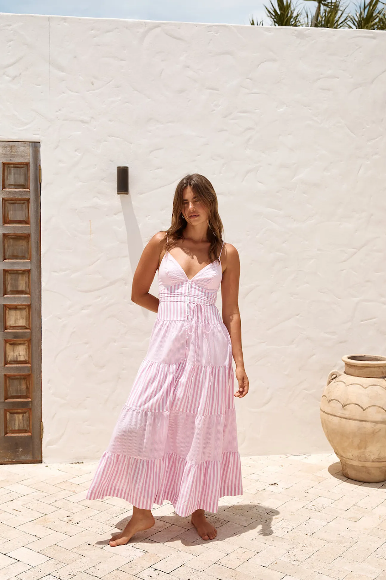 Picnic Season Maxi Dress Pink