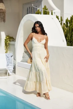 Picnic Season Maxi Dress Yellow