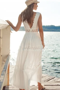 Playing Games Maxi Dress White