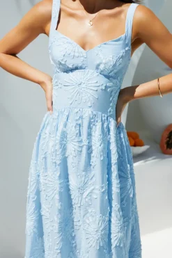 Porcelain Princess Maxi Dress in Blue