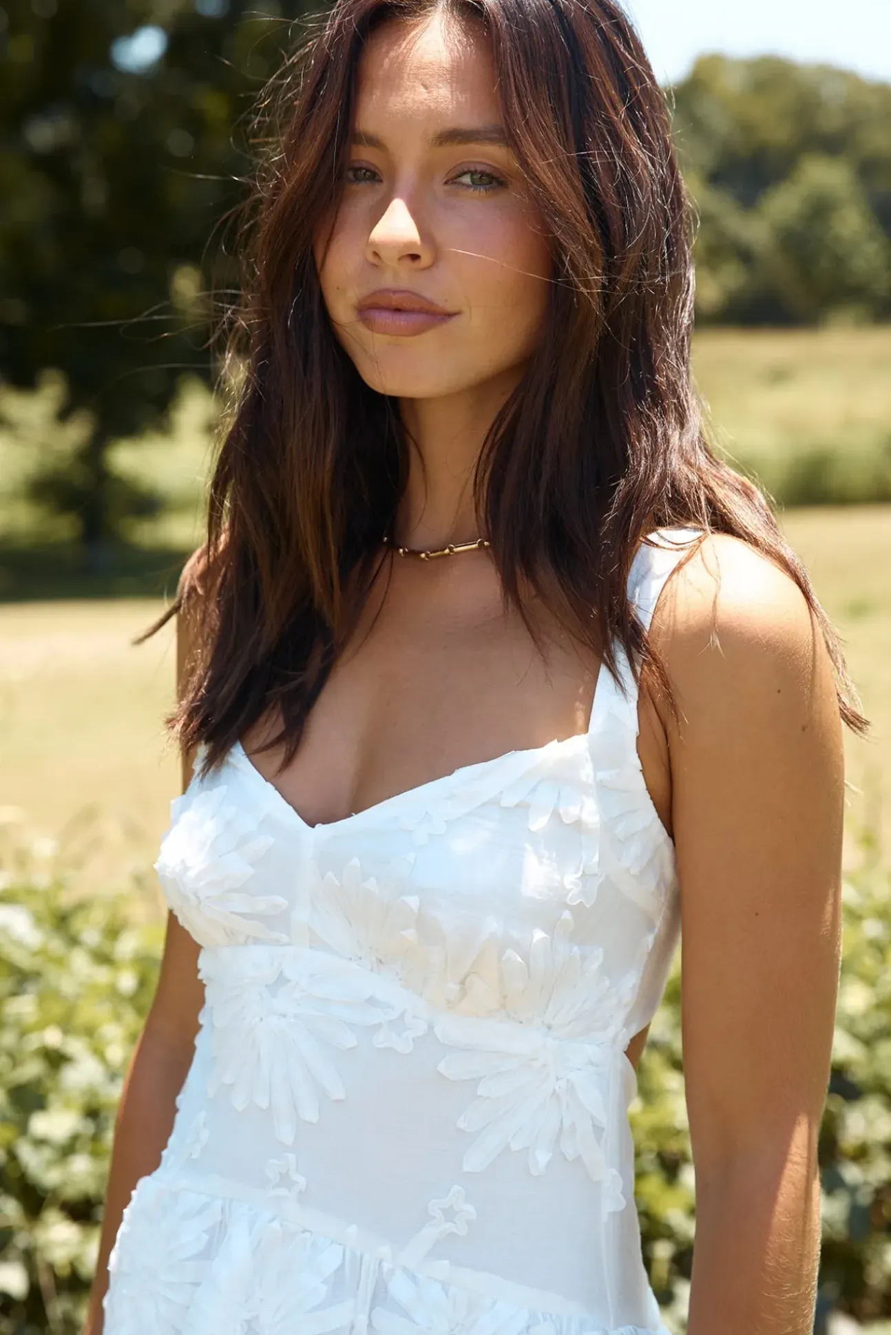 Porcelain Princess Maxi Dress White